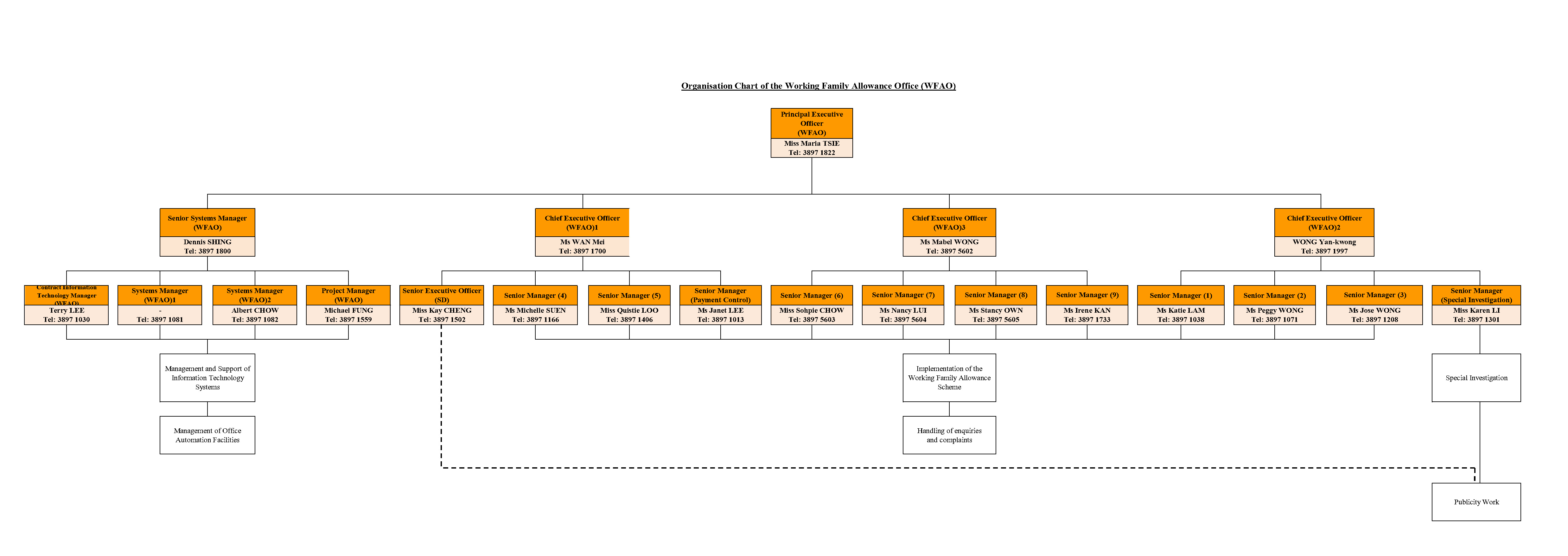 WFAO Organisation Chart