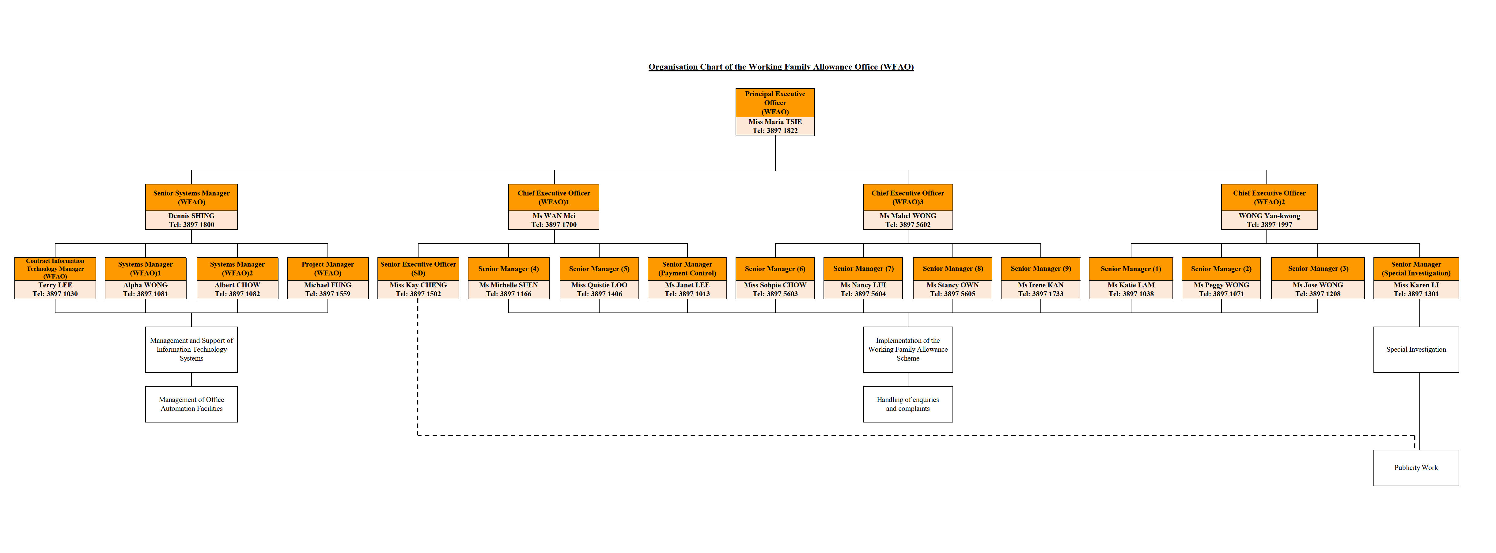 WFAO Organisation Chart