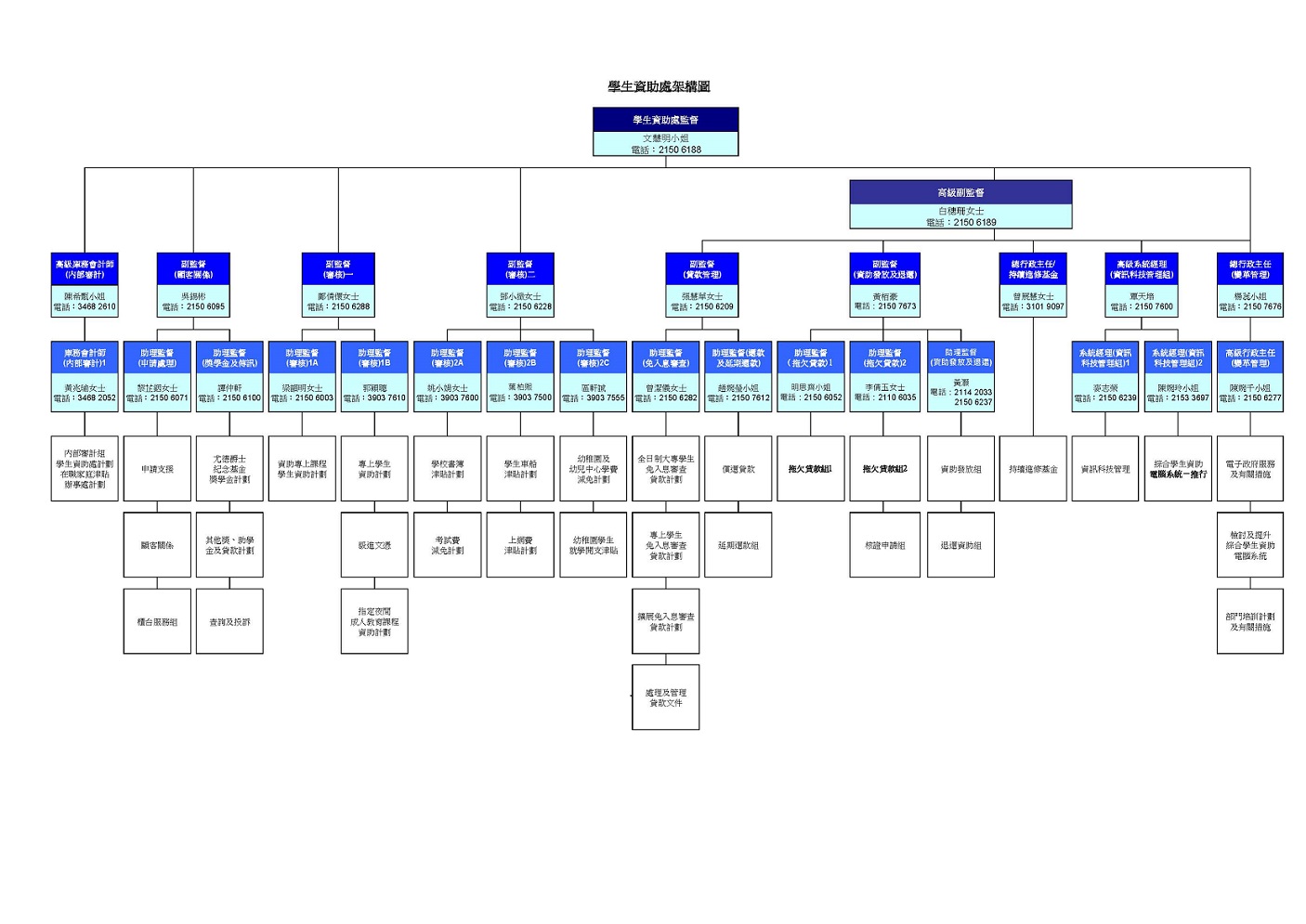 SFO Organisation Chart